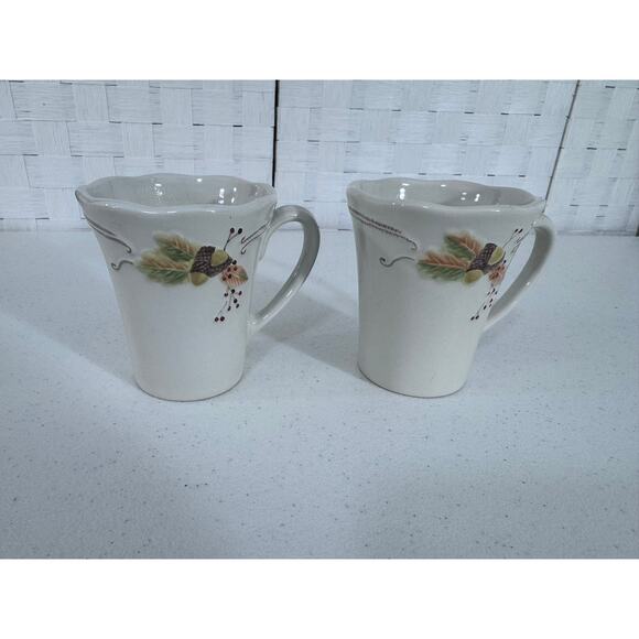 "PFALTZGRAFF" PLYMOUTH SET OF 2 Mugs Fall Coffee TEA - Picture 3 of 8